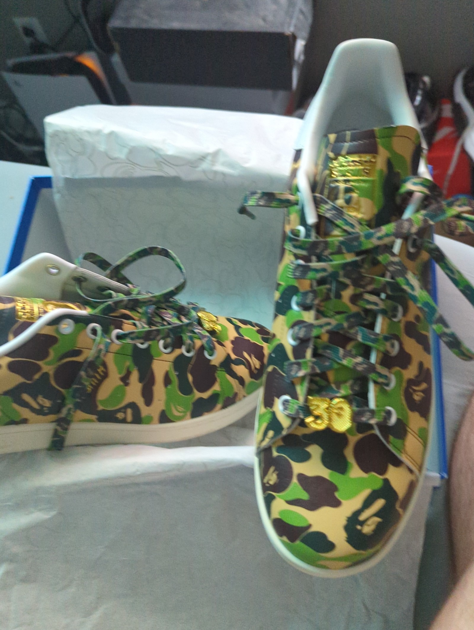 Bape x Adidas stan smith 30th anniversary men shoes