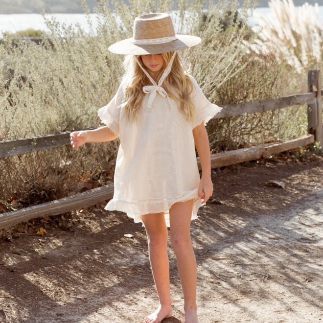 Rylee and Cru Crochet Cover Up Shell 4-5y NWT
