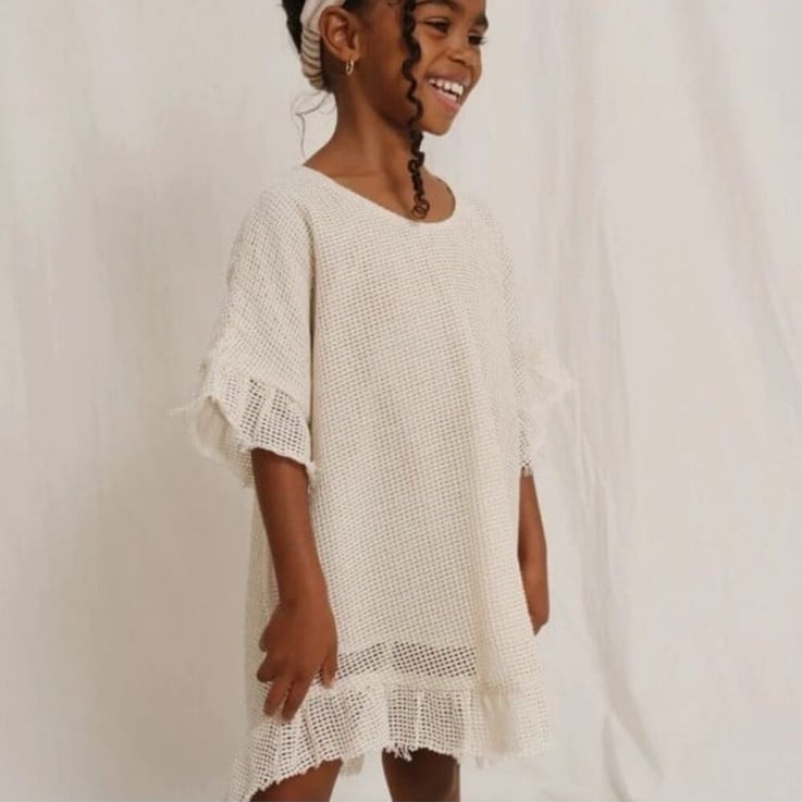 SALE】Rylee + Cru gretta dress patchwork ivory ライリー