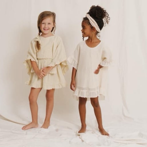 【e】Rylee + Cru パッチワークワンピース 4-5y e様専用】Rylee + Cru パッチワークワンピース 4-5y