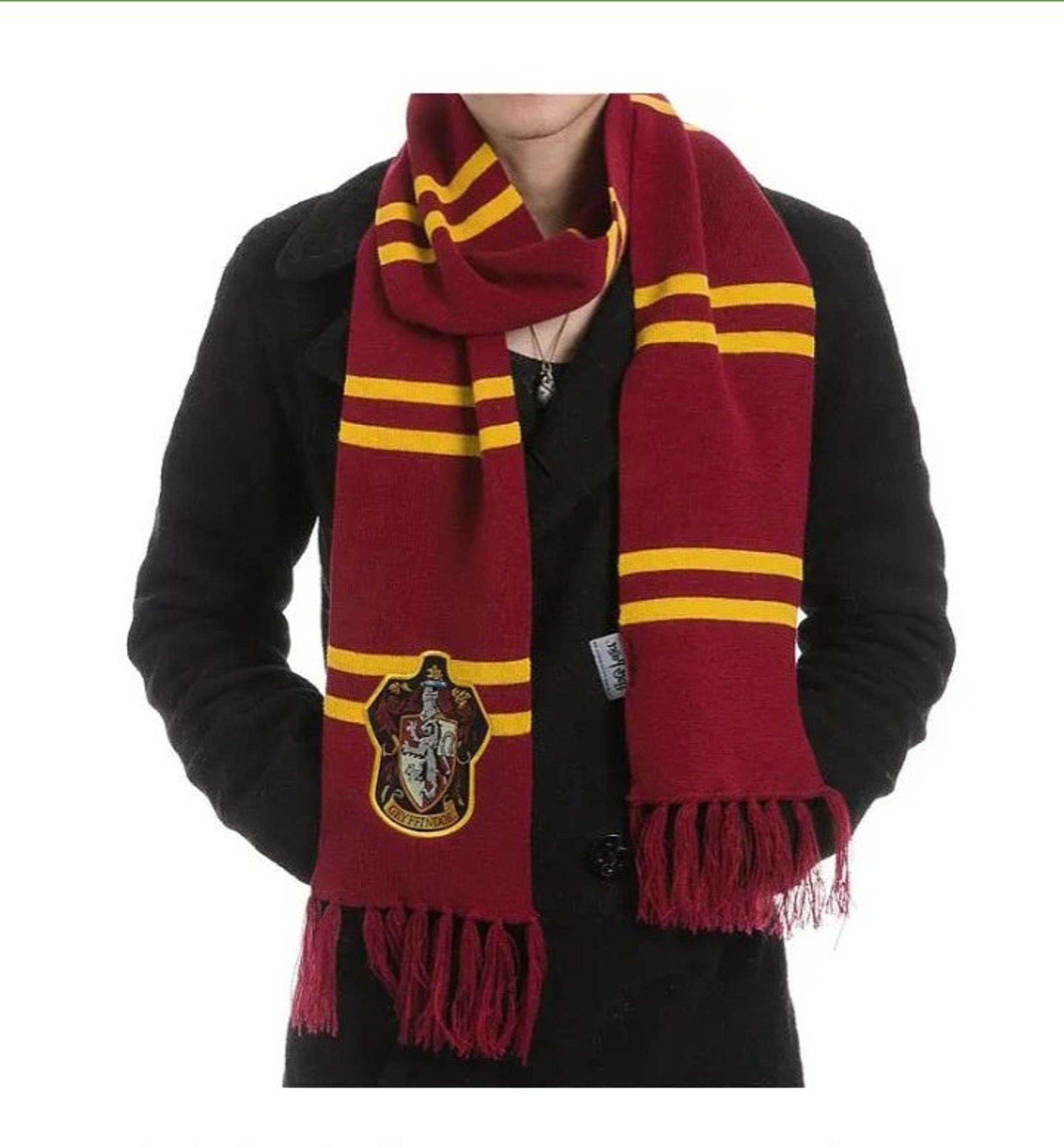 Harry Potter Gryffindor Patch Knit Scarf, Muticolor, One Size, Muticolor