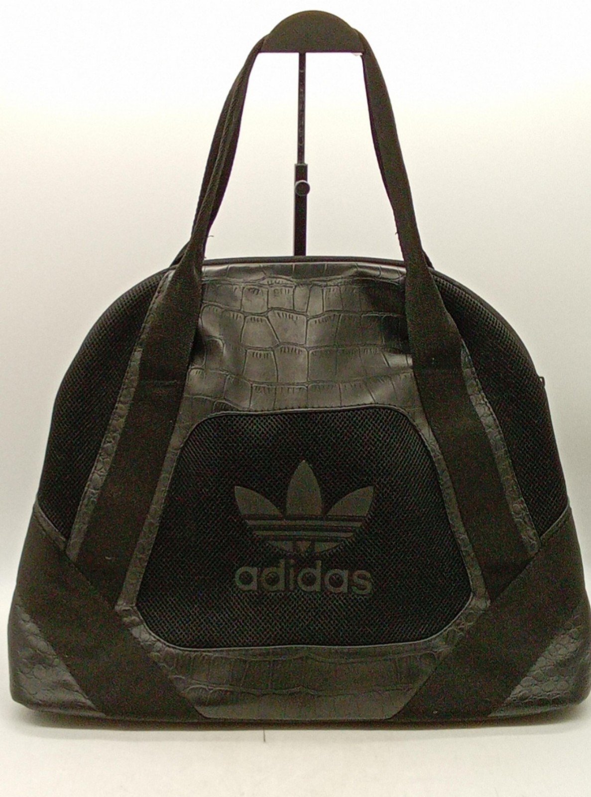 Adidas original black bowling bag purse tote rare unique vintage animal print