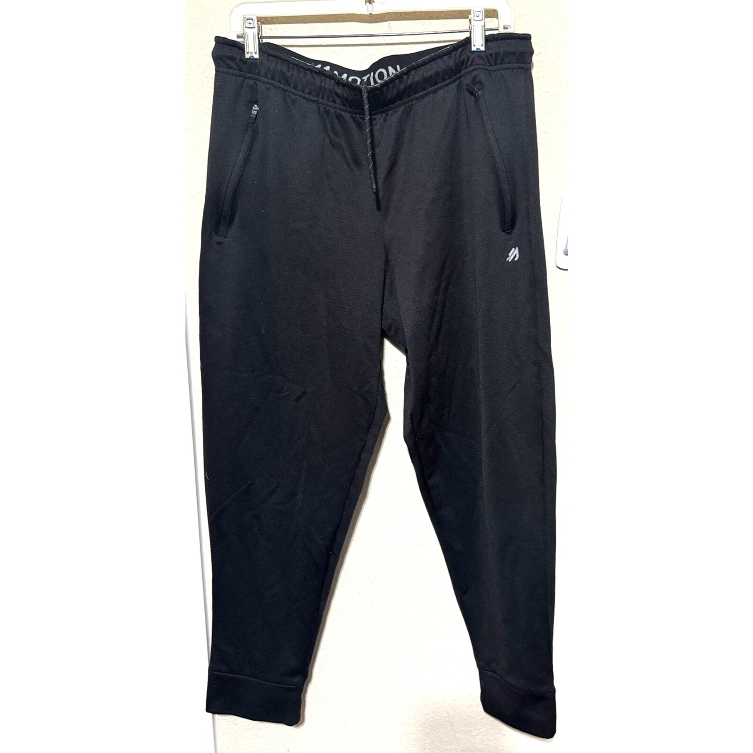 EDDIE BAUER MOTION Performance Joggers Drawstring Sweatpants Black Men's Size L