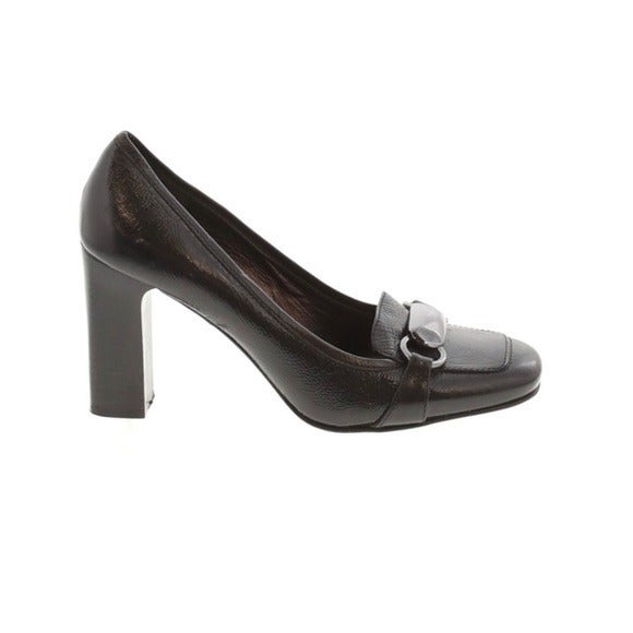 VIA SPIGA Size 9 black Leather platform Shoes