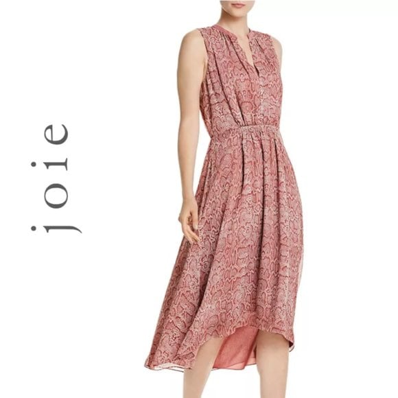 JOIE Hilarie Silk Midi Dress