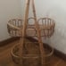 Mid century bamboo bar cart