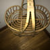 Mid century bamboo bar cart