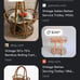 Mid century bamboo bar cart
