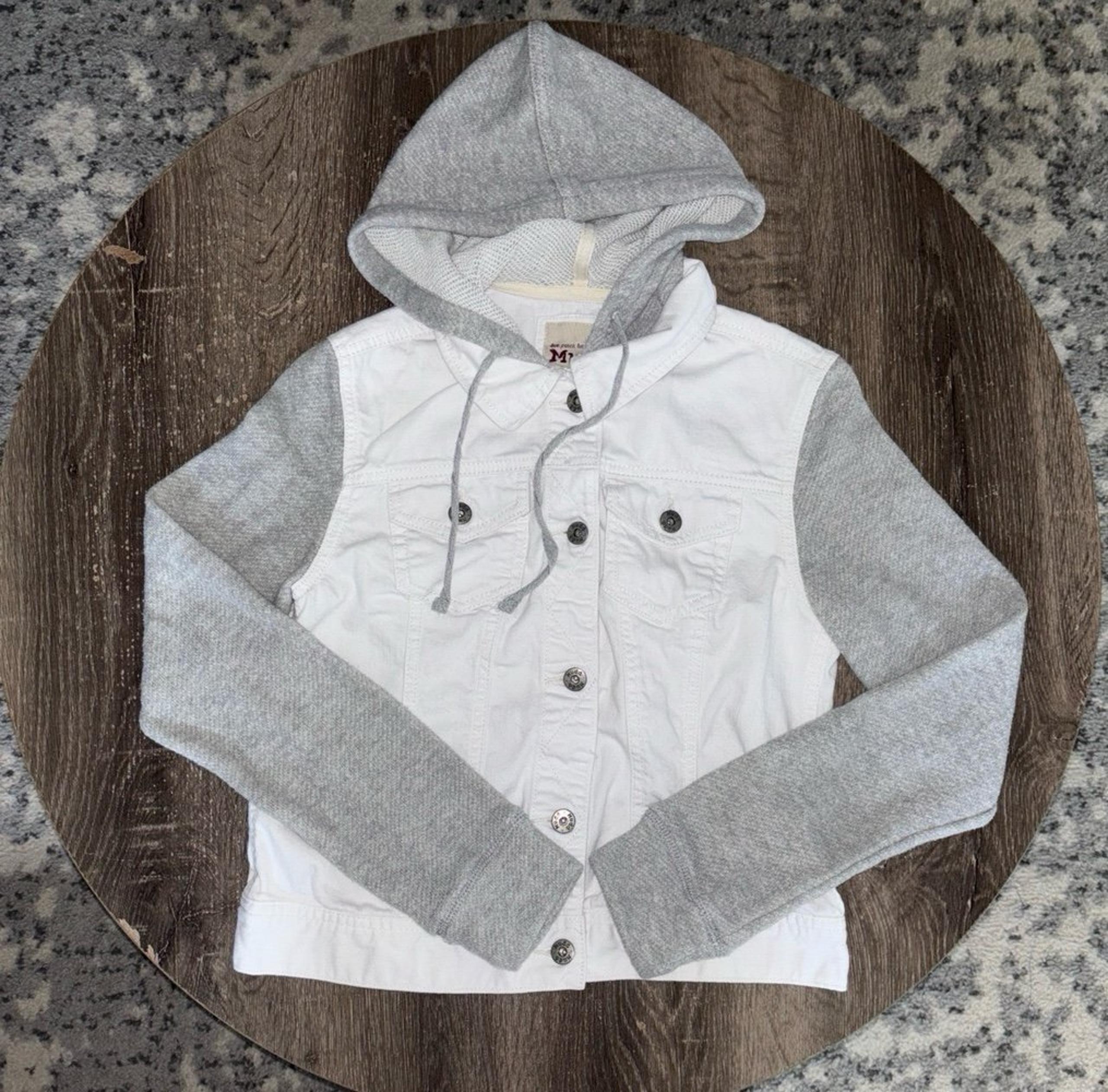 Mudd Women’s Jean Hooded Jacket