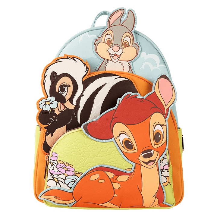 NEW! Bambi & Friends Triple Pocket Mini Backpack