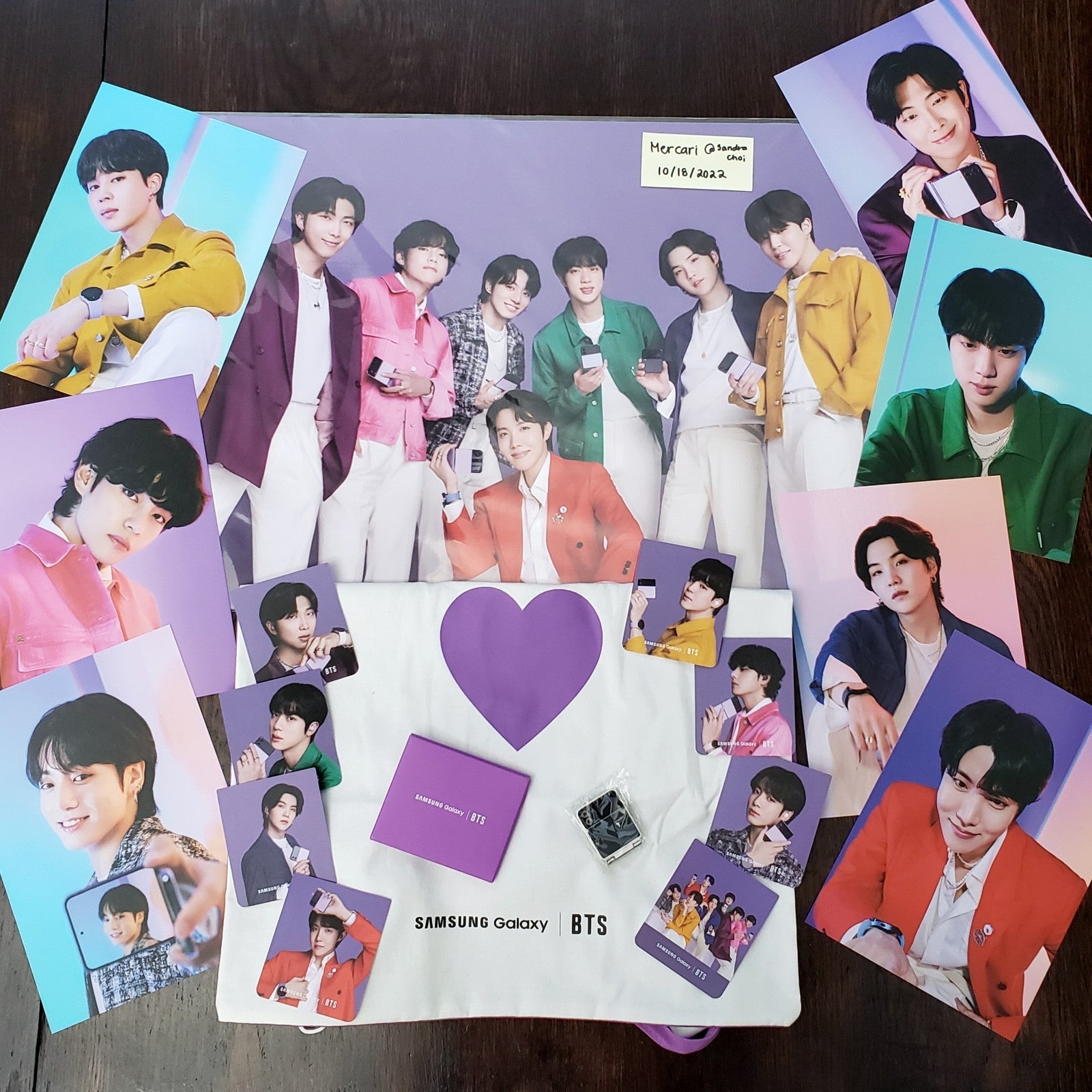 BTS Samsung - Entire Set (pin included)