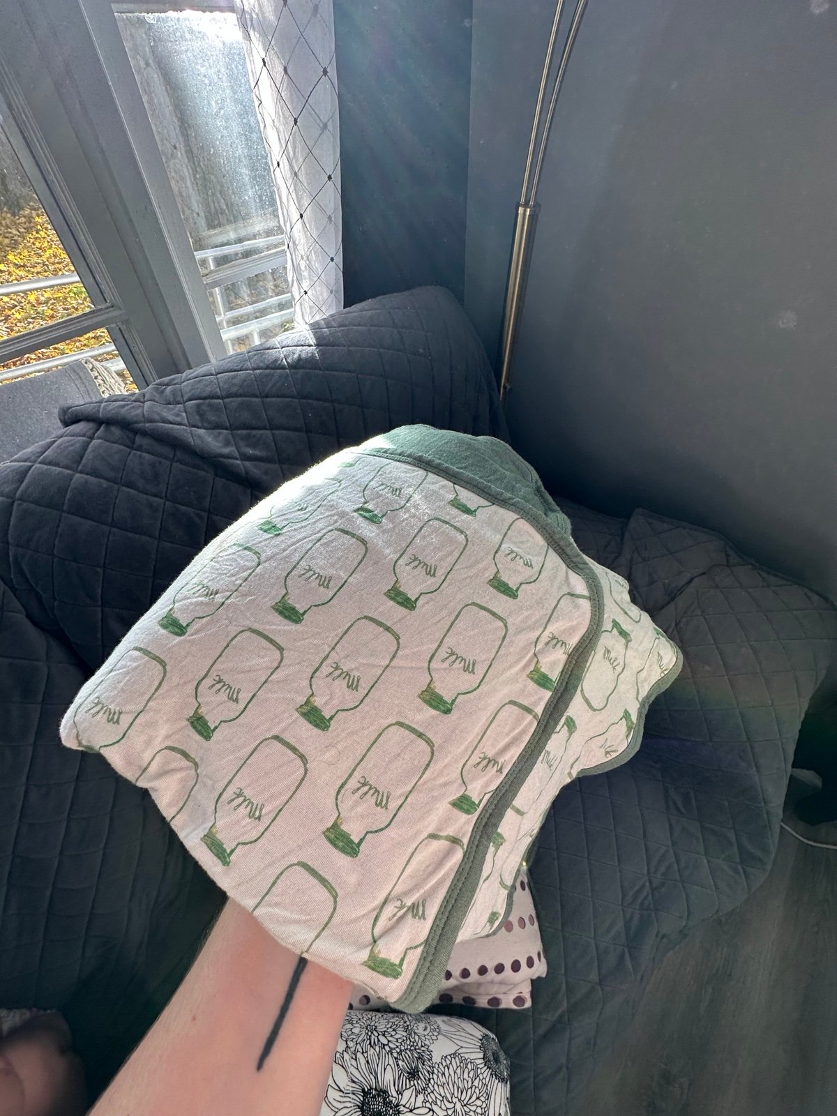 Kate Quinn green milk bamboo double layer