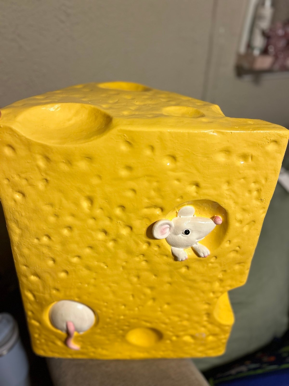 Cheese mouse food stool home goods