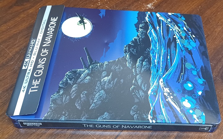 The Guns of Navarone 1961 STEELBOOK (4K+Blu-ray-No Digital)-DAMAGED-Free Box S&H