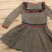 Mini Boden gray rainbow shimmer dress