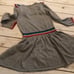 Mini Boden gray rainbow shimmer dress