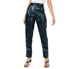 Princess Polly Love Club Pants Black Size 4 High Waist Darting Seams Vegan