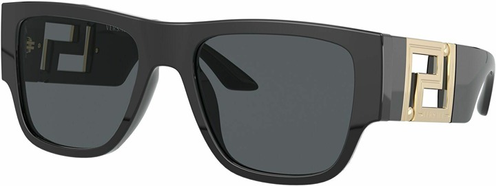 Versace VE4403 GB1/87 Black-Dark Gray Lens Gold Logo Sunglasses 57mm AUTHENTIC