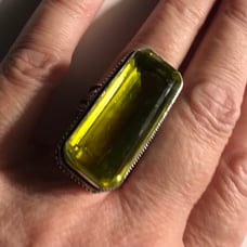 Lemon Topaz 925 Sterling Silver Ring