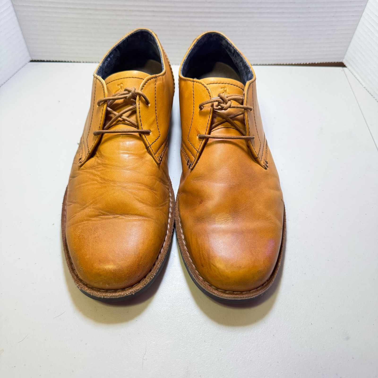 PENGUIN LIGHT TAN WAYLON LEATHER BUCKS SZ M 10