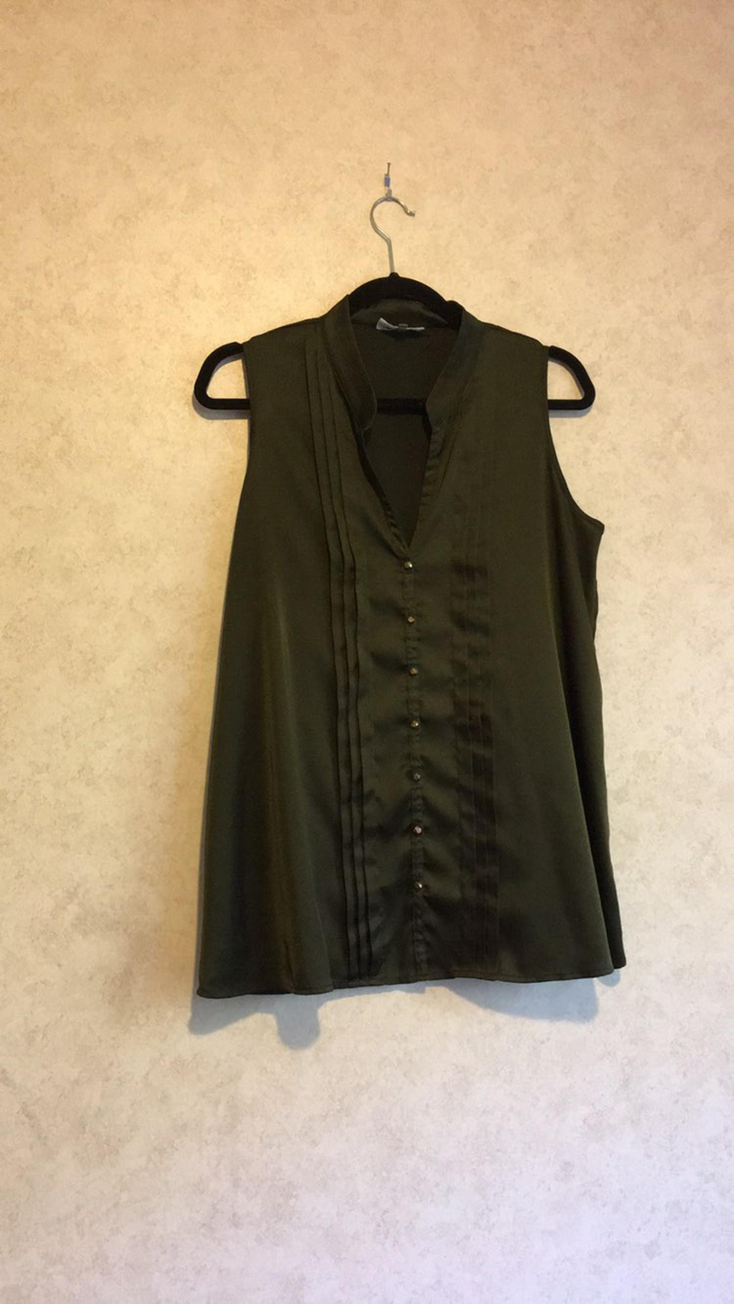 Calvin Klein Pleated Studded Tank Top