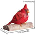 Cardinal Bird Hanging On A Tree Statue Garden Peeker Figurine Yard Art