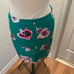 J. Crew Floral Midi Pencil Skirt Green & Pink EUC Sz 6 Cotton Springtime