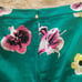 J. Crew Floral Midi Pencil Skirt Green & Pink EUC Sz 6 Cotton Springtime