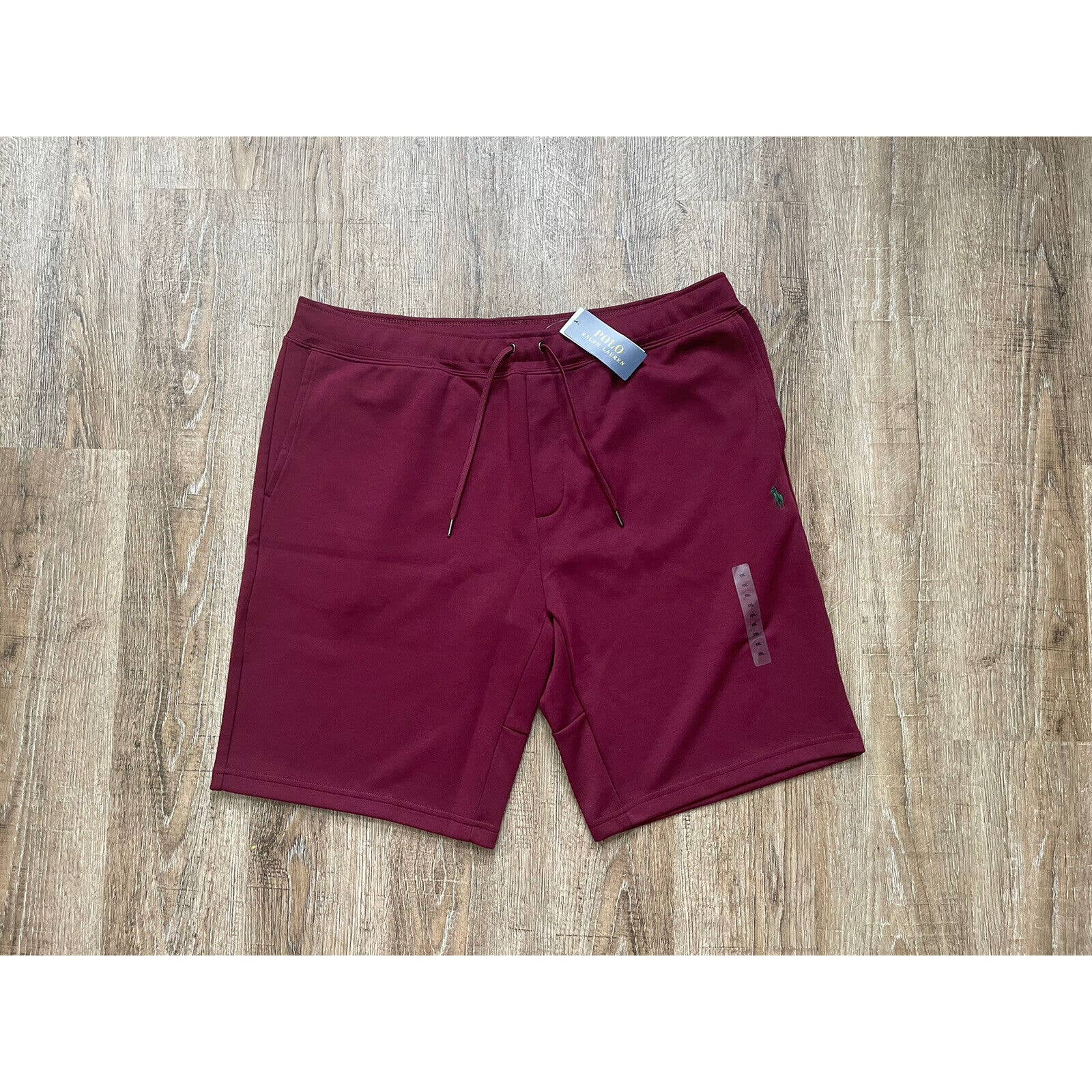Polo Ralph Lauren Double Knit Fleece Shorts Wine Red Men’s Sz 2XL 89.50