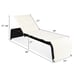 Patio Rattan Lounge Chair Chaise Recliner Back Adjustable Cushioned