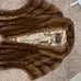 Real mink wrap coat