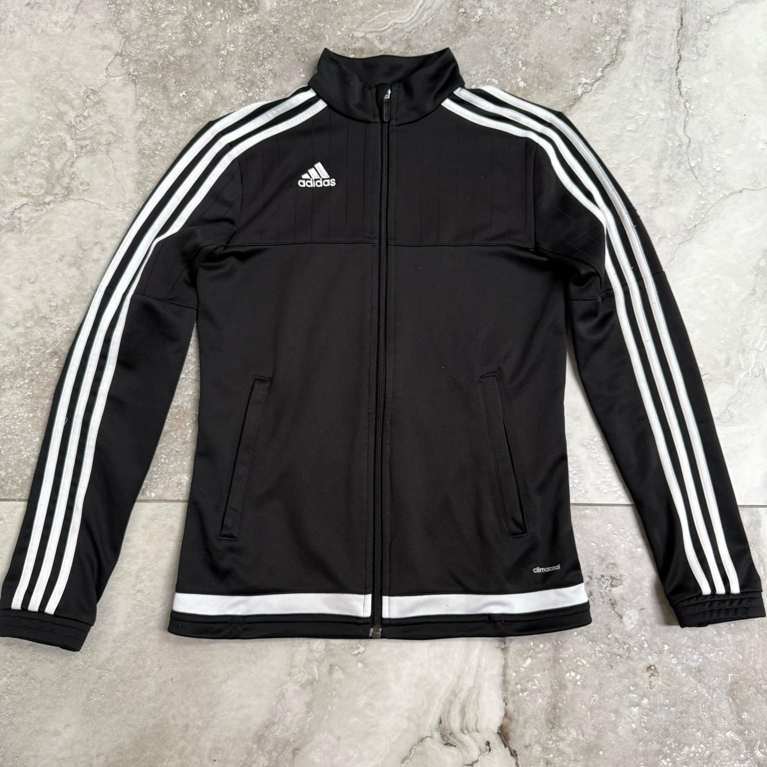 Adidas Tiro Training 3-Stripe Black White Full Zip Track Jacket