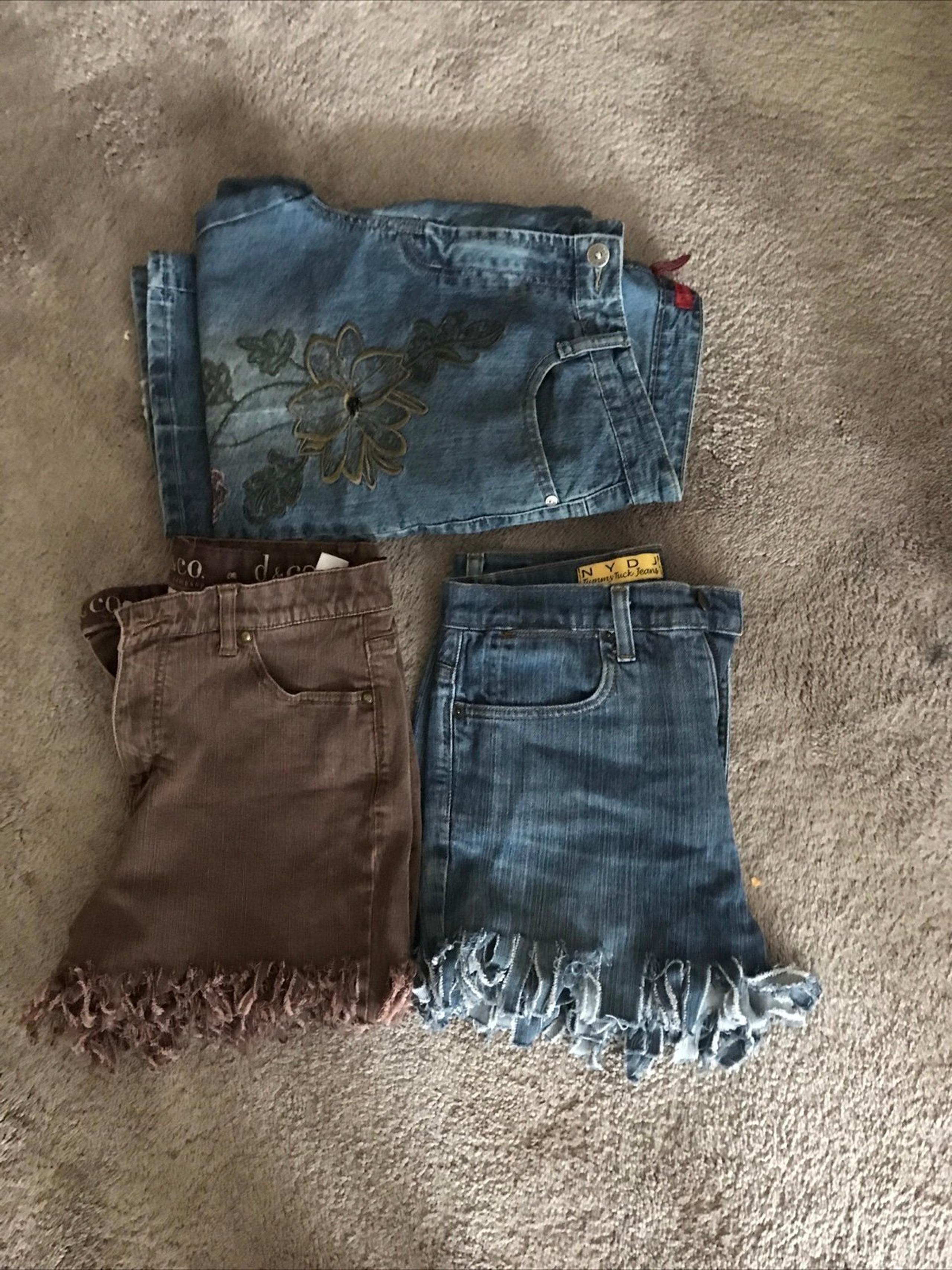 Blue jeans pants and shorts bundle size 8