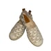 Ralph Lauren Cameryn Monogram Jacquard Espadrille Flat Shoes Khaki Brown Size 6