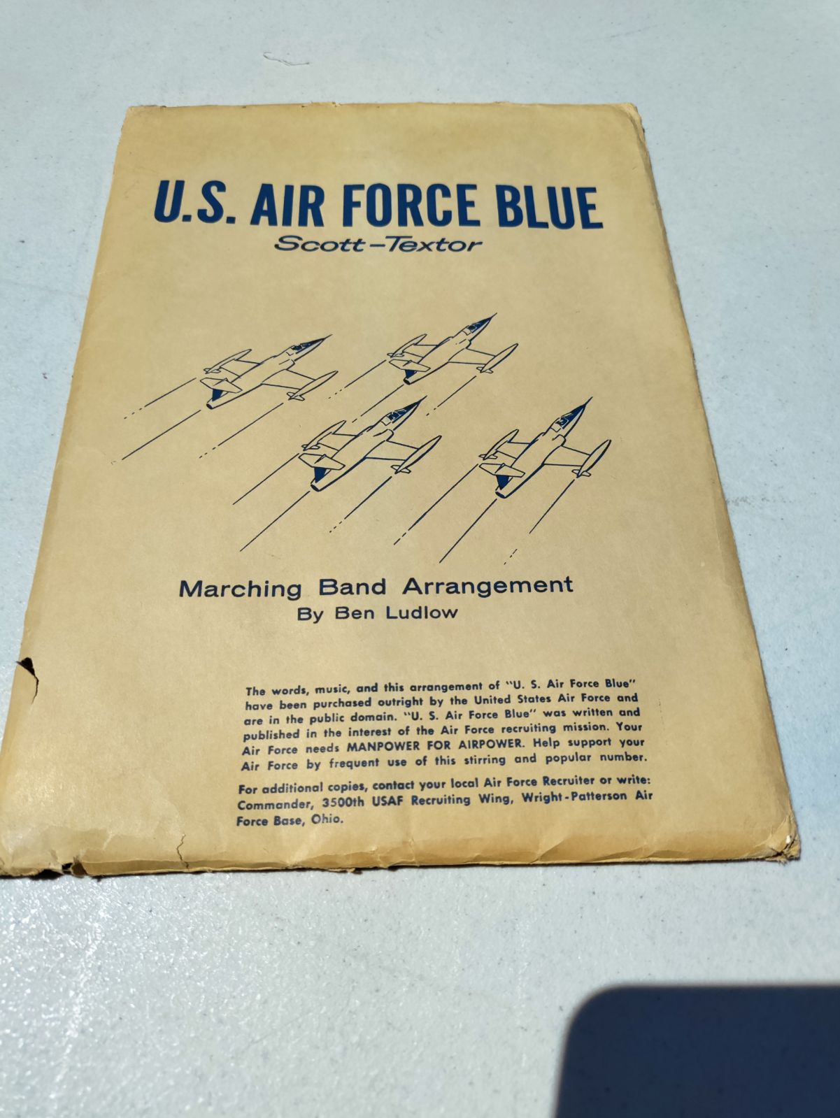 US Air Force Blue March Band Arrangement