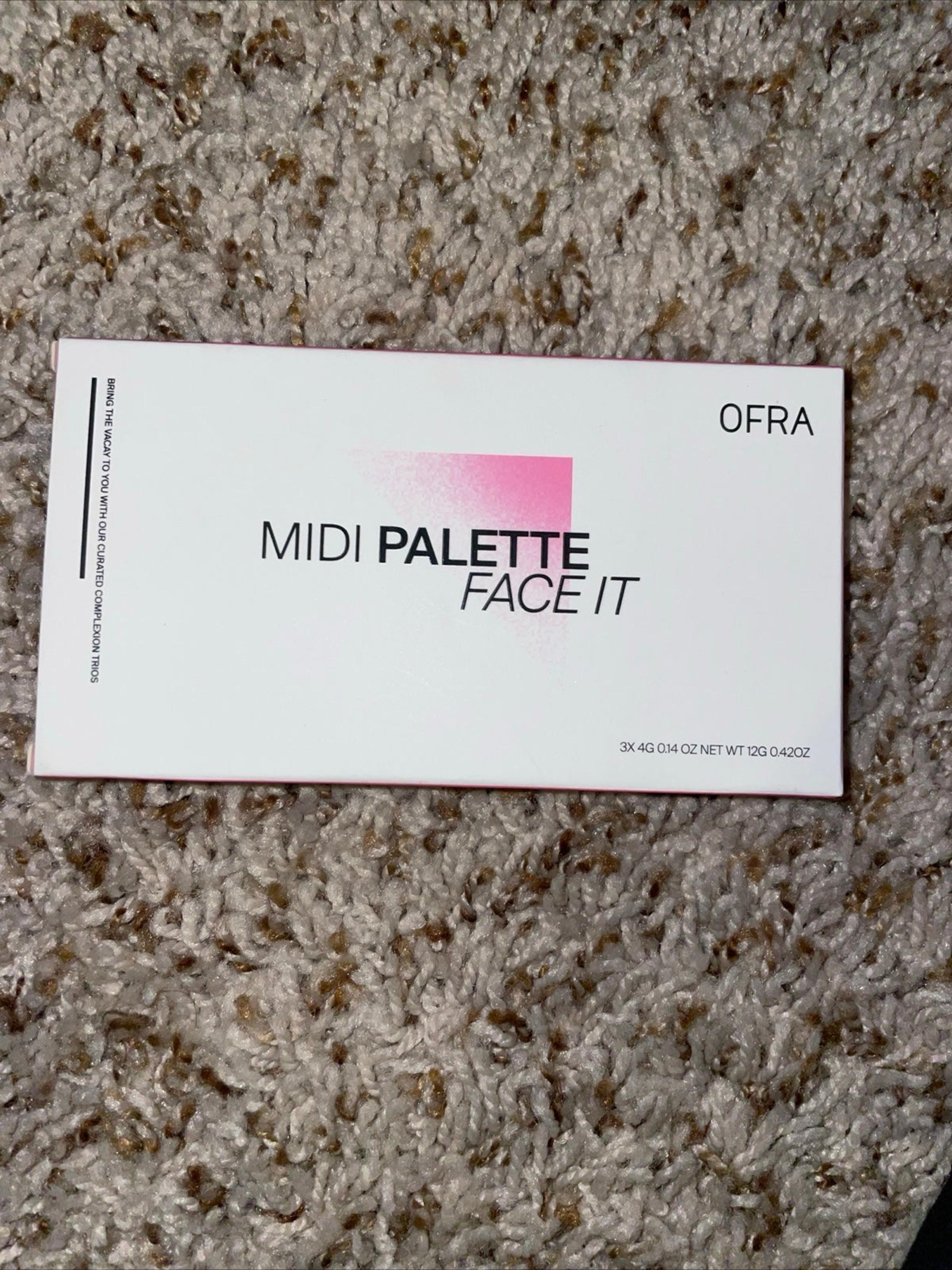 NEW Ofra Cosmetics Face It Midi Palette LIGHT 12g/.42oz 3shades