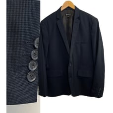 INC INTERNATIONAL CONCEPTS Navy Blue Slim Fit Blazer Jacket Men's Size L 42S