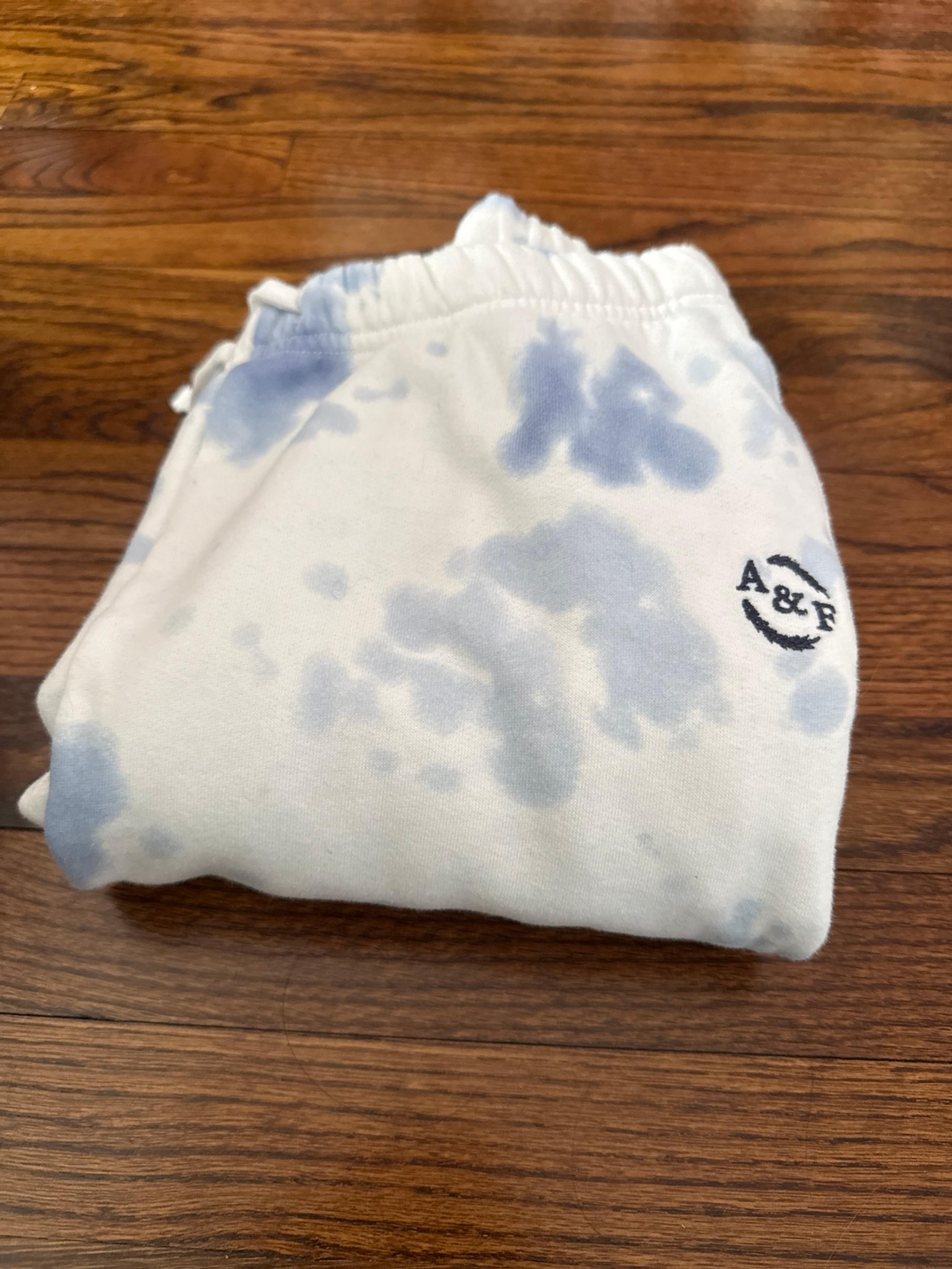 Abercrombie tie dye blue sweatpants
