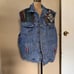 Vintage Lee denim flannel southwestern vest