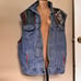 Vintage Lee denim flannel southwestern vest