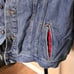 Vintage Lee denim flannel southwestern vest