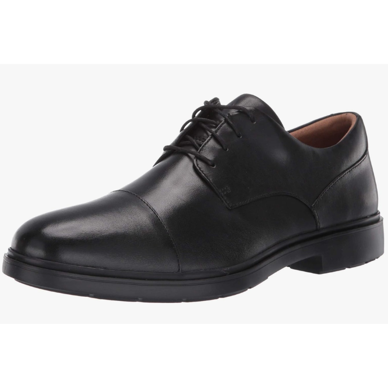 Clarks Un Tailor Cap Black Leather 8.5 D (M)