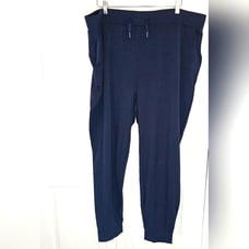 NWT Cozy Earth Womens Bamboo Ultra-Soft Tall Jogger Pants XXXL Navy Blue Lounge
