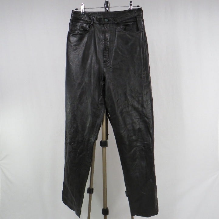 Scully Black Leather Pants