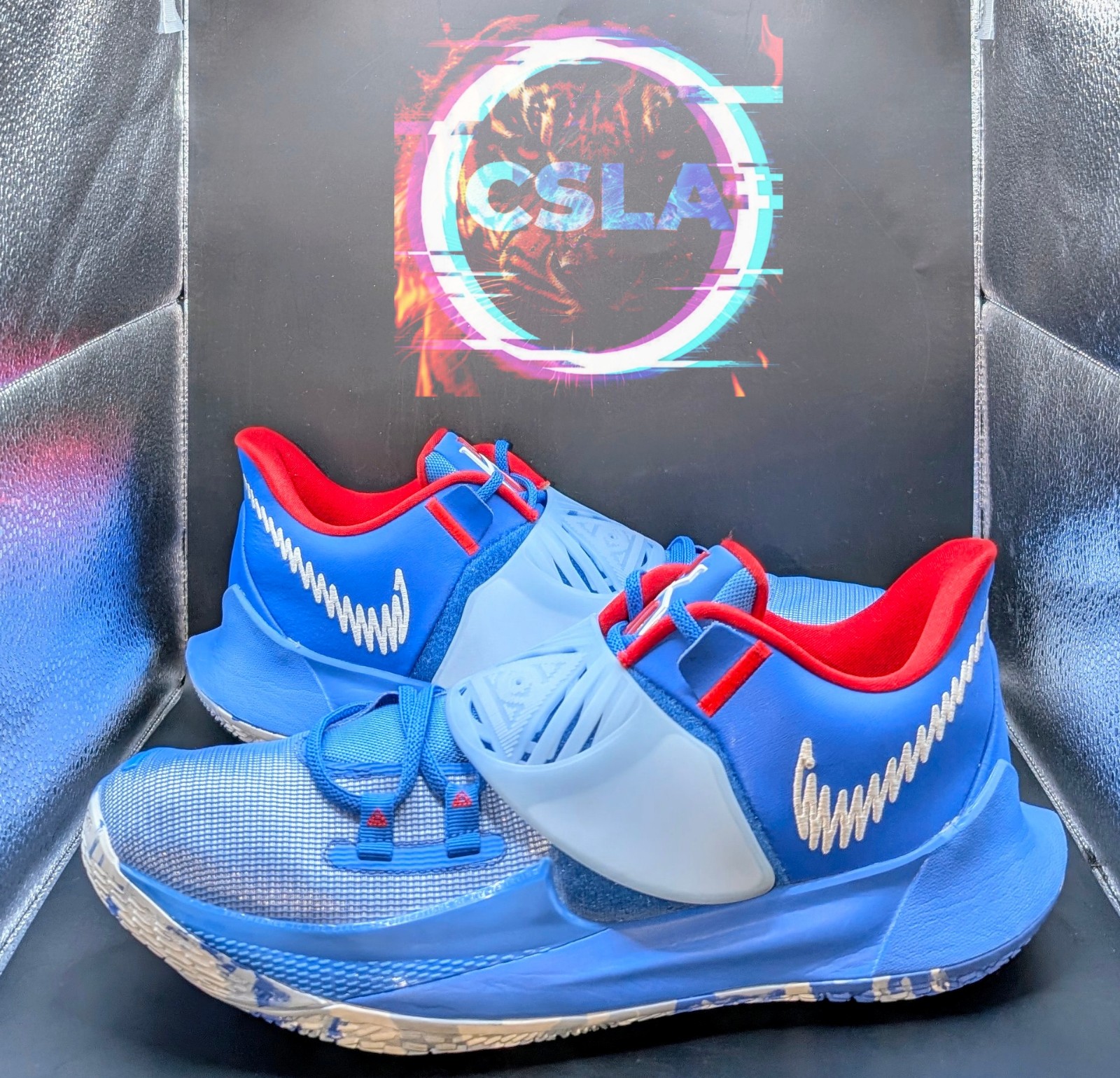 ShoesNike Kyrie 3 Low New Jersey Nets Hardwood Classics VNDS Pacific Blue