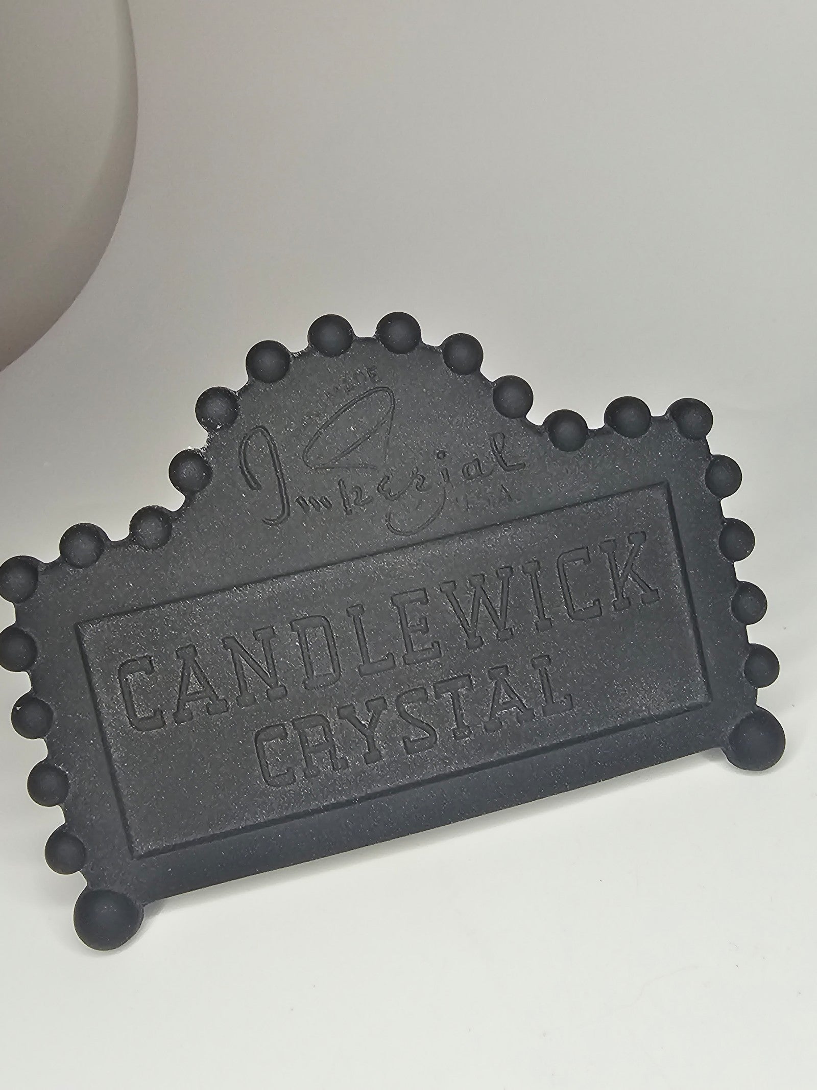 Imperial Candlewick Sign, matte black