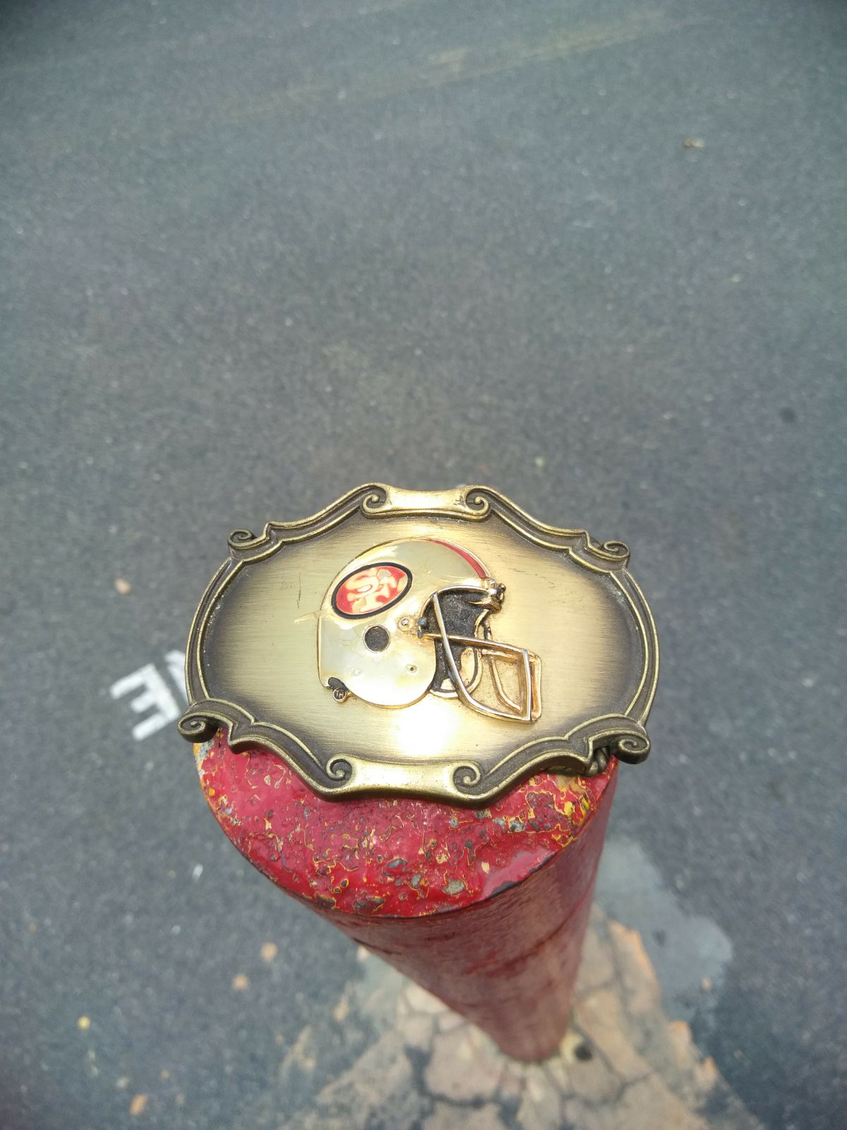 1978 Raintree 49ers Brass Buckle