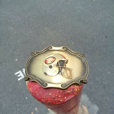 1978 Raintree 49ers Brass Buckle