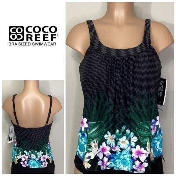 New. Coco Reef bra sized tankini top. Size 34C. Retails 84