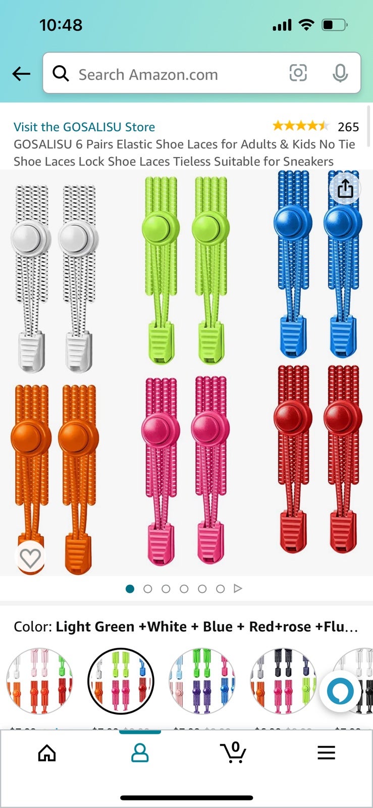 6 Pairs Elastic Shoe Laces for Adults & Kids No Tie Shoe Lock 6 Pairs Elastic Shoe Laces for Adults & Kids No Tie Shoe Lock